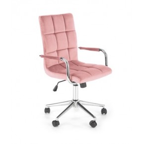 Кресло компьютерное HALMAR GONZO 4 розовый/хром